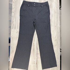 NWOT Rafaella Charcoal Pinstripe Pants